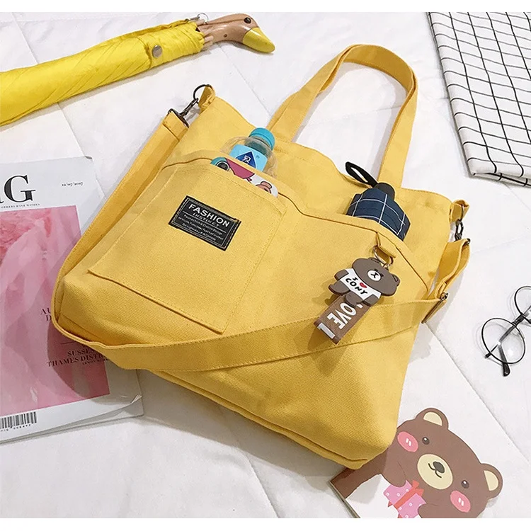

Makeup shopping bags recycle plain organic cotton canvas tote bag, 4 colors