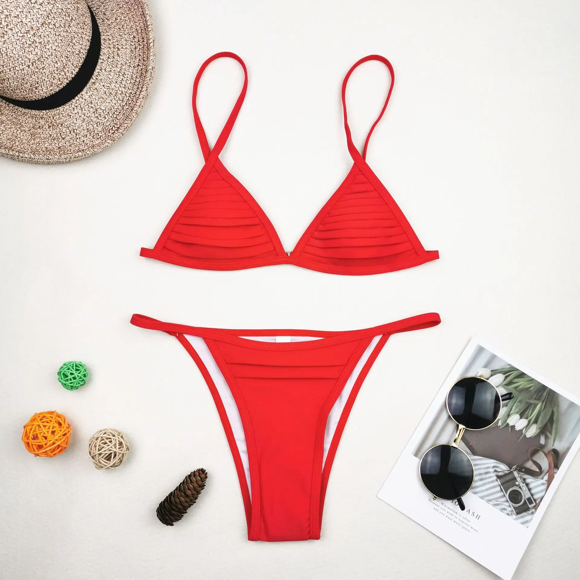 

Swimwear Manufacturing Company Custom Hot Sexy Bikini Fashion Two Pieces Swimsuit for Women, Customized color