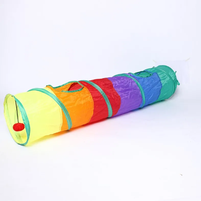 

Tunnel Dancer rainbow Interactive Charmer Toys Pack Cat Pet Toy For Living Room