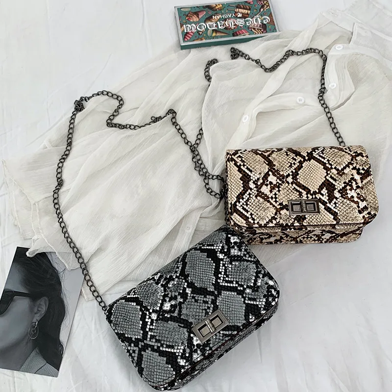 

Women Fashionable Shoulder Bags New Female Messenger Bag Handbag Chain Wild Crack Printing Wild Crossbody Bag, 5colors