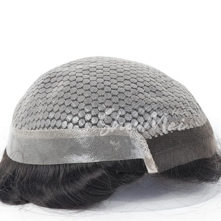 

2023 New PU Lace Toupee Breathable Toupee Replacement System Toupee Anti Slip Hair for Men