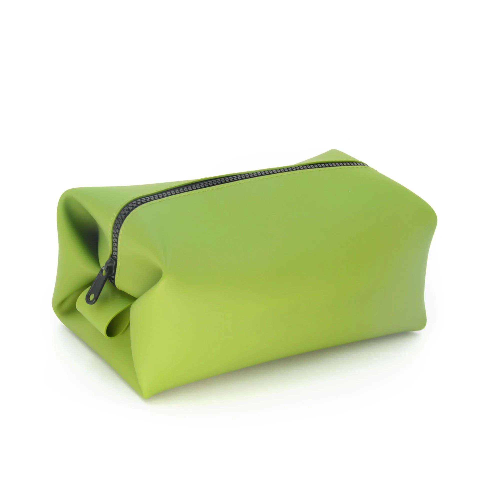 

2021 new pop environmentally friendly portable cosmetic bag soft silicone coin purse silicone coin purse with zipper stora, Blue,red,green,gray,pink,purple