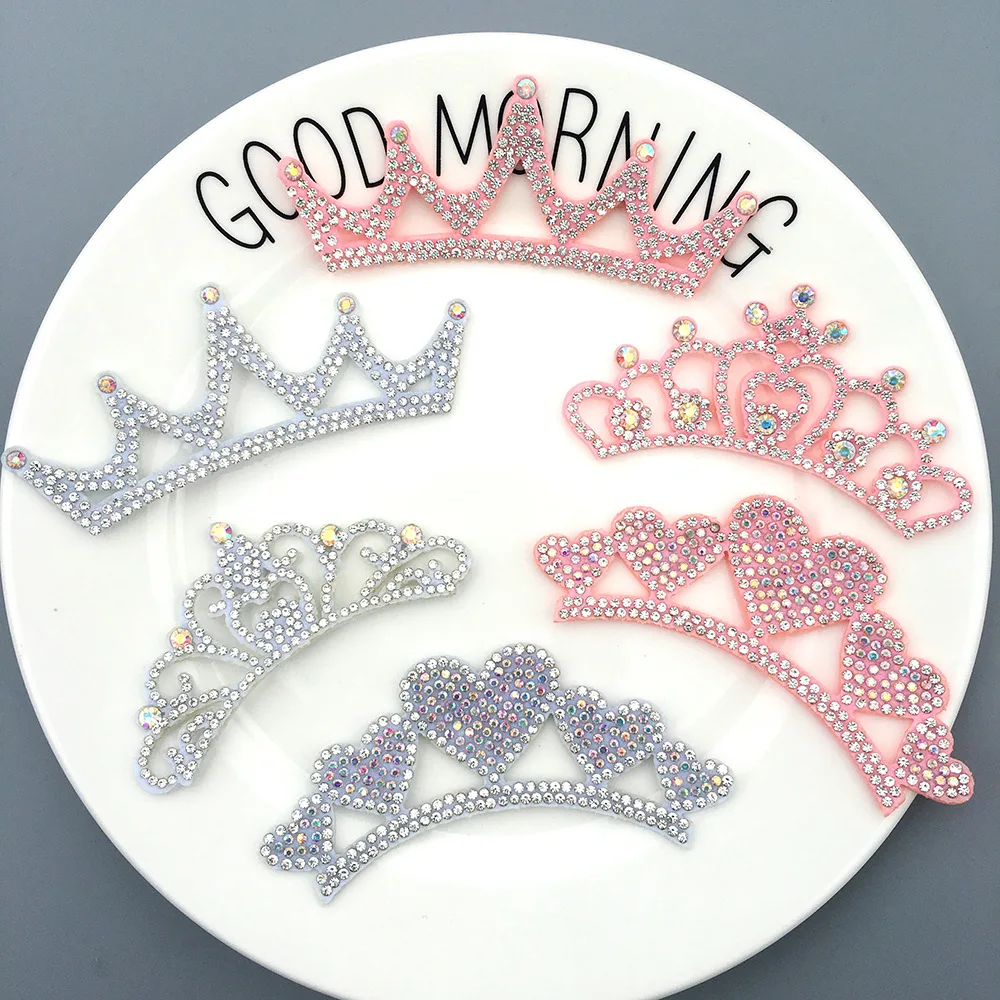 

Non woven hot drilling crown cloth paste hair band accessories clothing accessories DIY hair accessories crown cloth paste