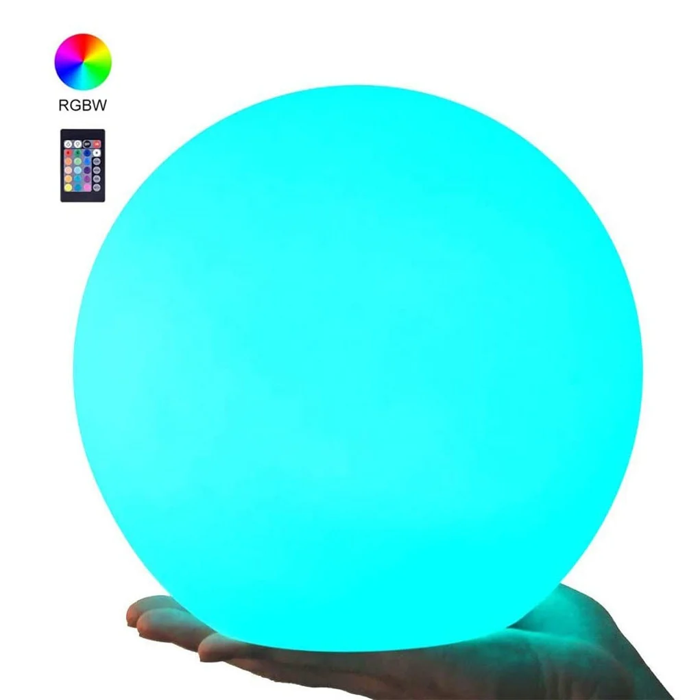 IP68 waterproof floating led light up pool ball/plastic sphere ball for outdoor