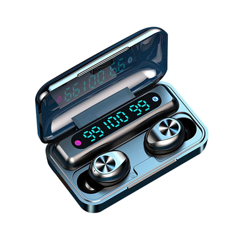 

F9-10 TWS Wireless Earphone Touch control 9D Stereo 3 LED Display Headphones Sport Waterproof Earbuds