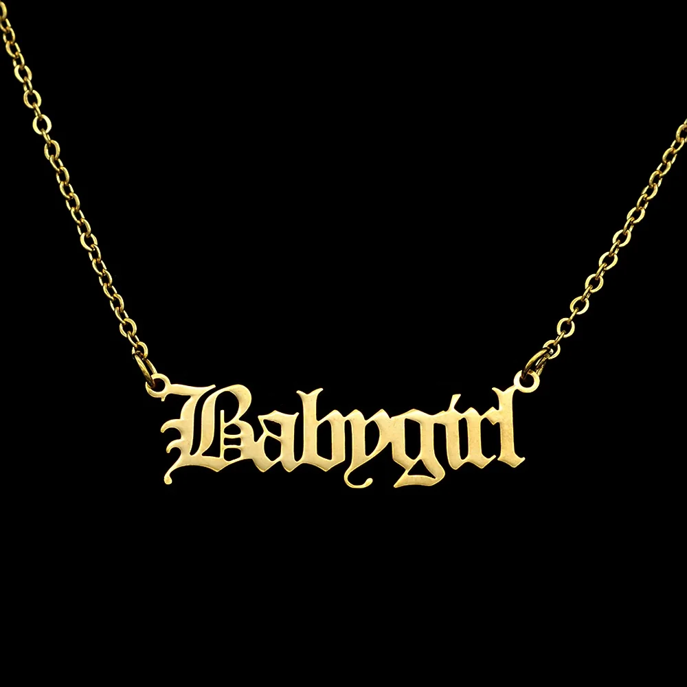 

2021 Super Fashion Babygirl Jewelry Necklace For Women Wholesale 100% Stainless Steel Never Fade Angel Baby Princess Necklaces