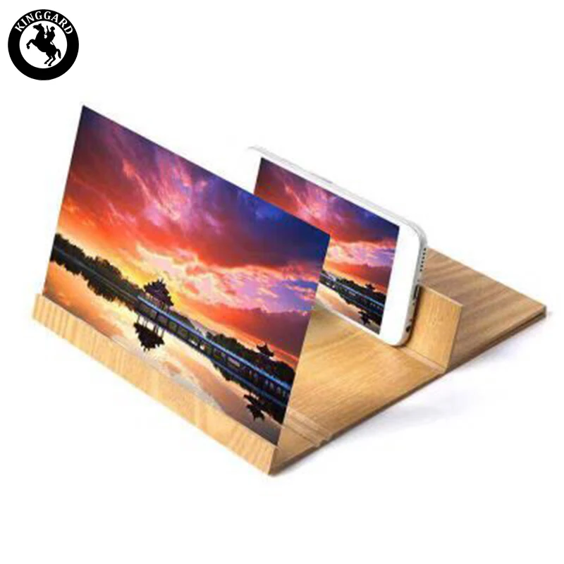 

wood enlarger screen magnifier 3d 12inch wood mobile phone screen magnifier, Wood color