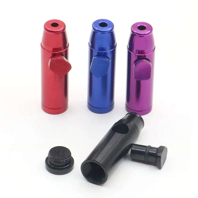 

Snuff Snorter Dispenser Powder Snuffer Bullet Rocket Snuff Bullet smoking accessories, 7 colors