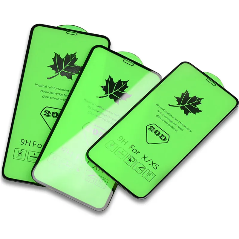 

moblie screen protector temper glass film 20d 5d tempered glass for iphone 12 pro max 6s 7 8 plus