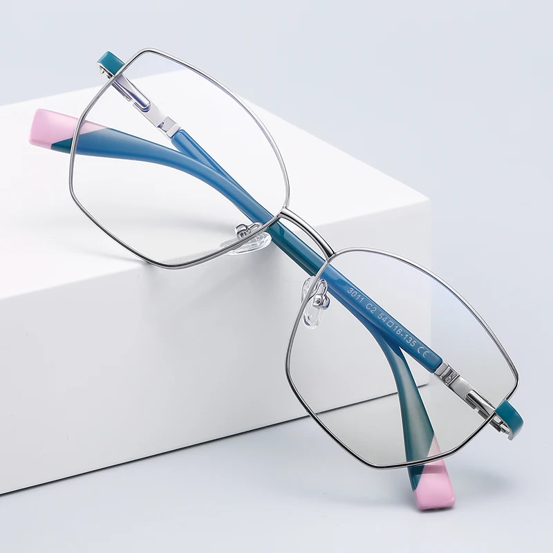 

Twooo 3011 New Fashion Alloy Reading Blue Light Blocking Glasses Frame