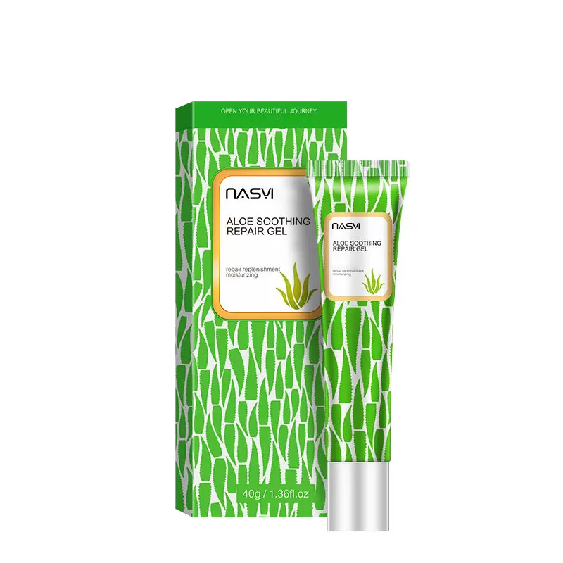 

Fast Delivery After Sun Repair Moisturizing Soothing Acne Cream Hyaluronic Acid Whitening Anti-Aging Soothing Gel Aloe Vera Gel, Transparent