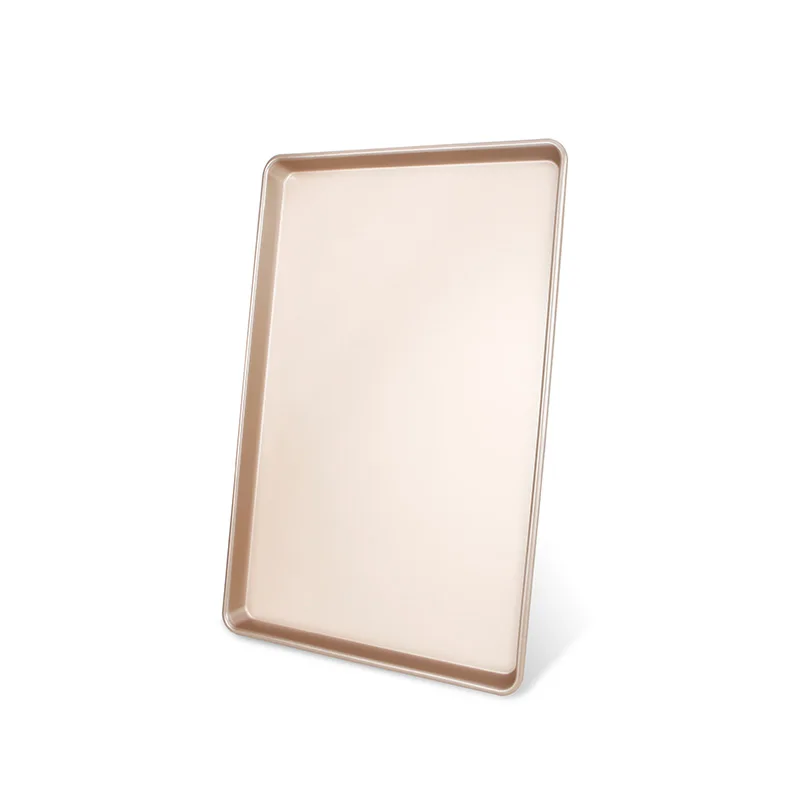 

Aluminum commercial cake baking sheet tray 600 400, Champagne gold