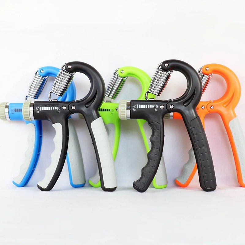 

Amazon hot sale Wholesale Adjustable finger exerciser power building muscle hand grip strengthener, Customized color