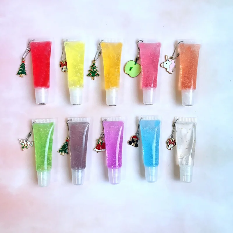 

Hot selling fruit decoration lip gloss for kids private label