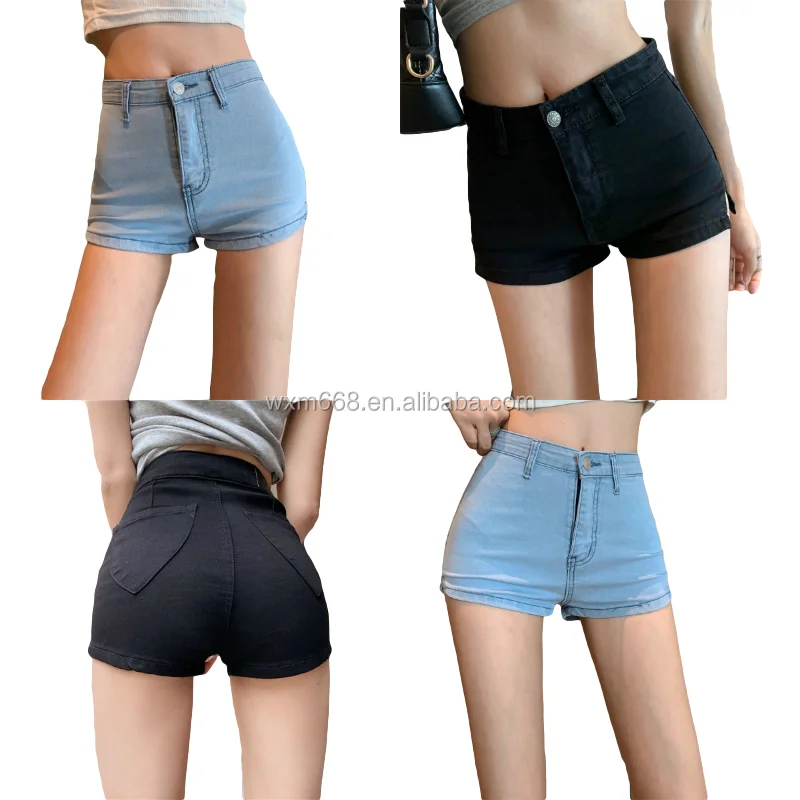 

New fashion in light blue jeans for women sexy low waisted jean shorts for women cheap summer hot pants