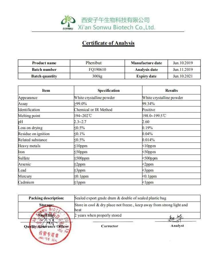 Phenibut 99 1078213 Bulk Phenibut Powder Buy Phenibut,Bulk Phenibut Powder,Phenibut Powder