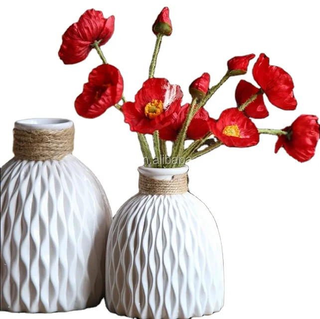 Home furnishings desktop accessories ornaments porcelain flower vase,modern round handmade decorative ceramic vase