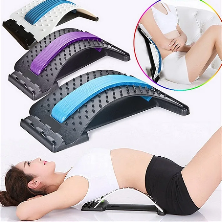 

Jointop Back Stretcher Lumbar Stretching Device Comfort Lumbar Support Stretcher Spinal Upside, As picture