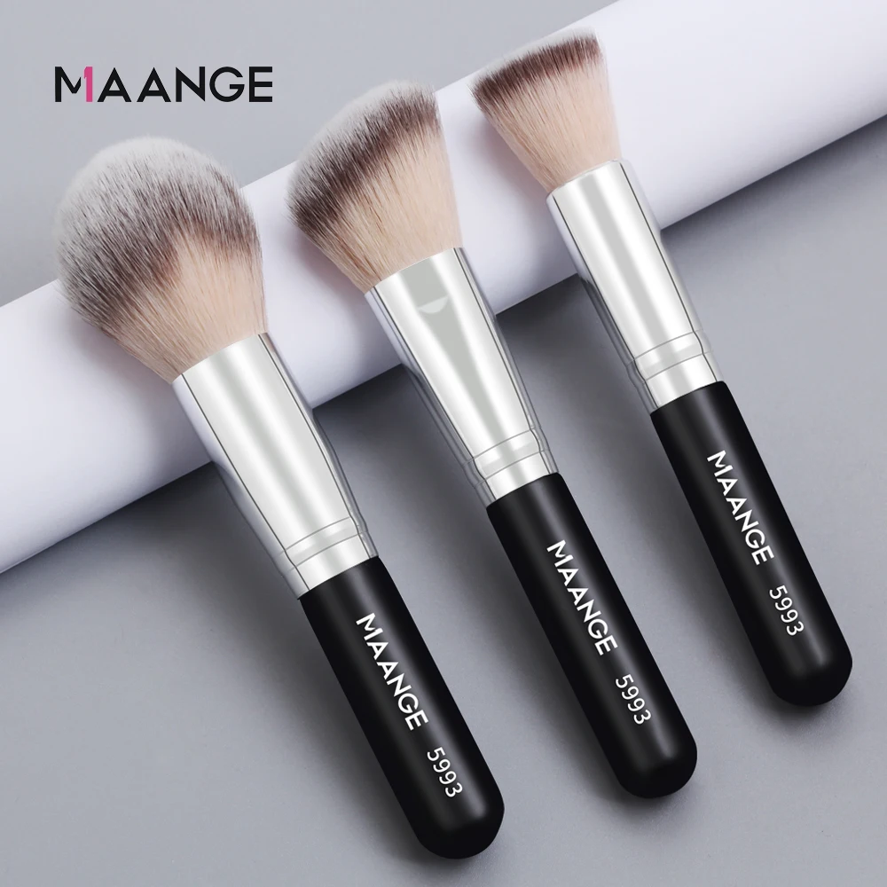 

2/3/6 Pcs Makeup Brushes Set Foundation Blush Powder Concealer Blending Make Up Brush Soft Facial Beauty Cosmetic Tools, Black with sliver