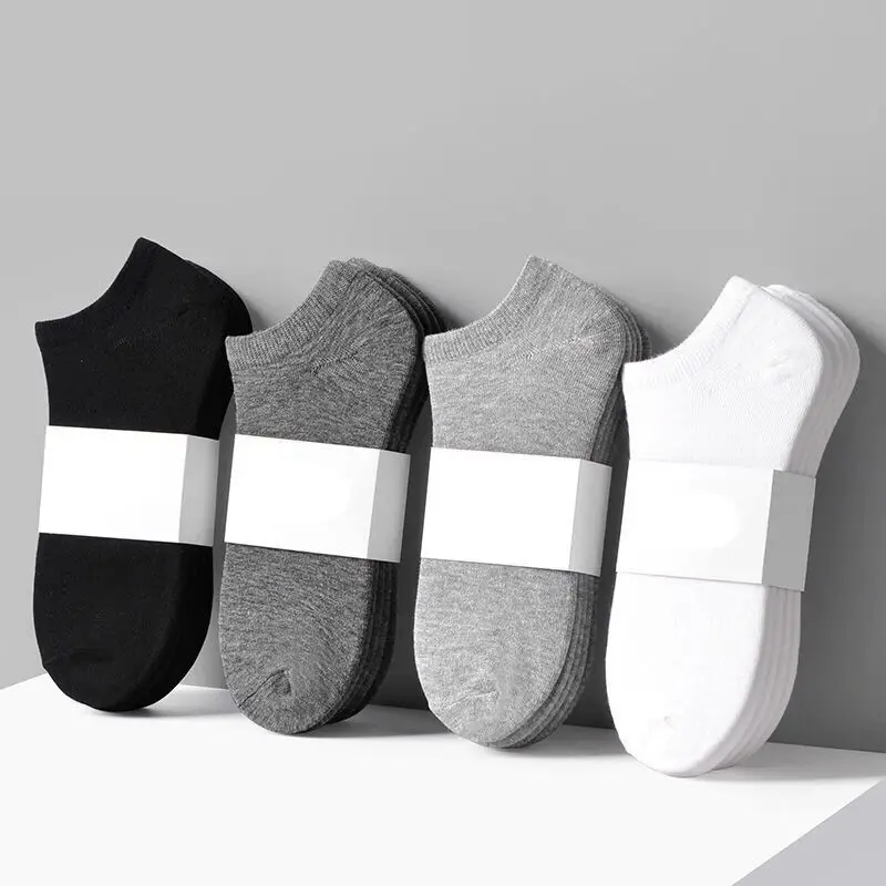 Spring Summer Low Cut Business Mens Ankle Socks Basic Athletic Cushioned Casual No Show Short Socks