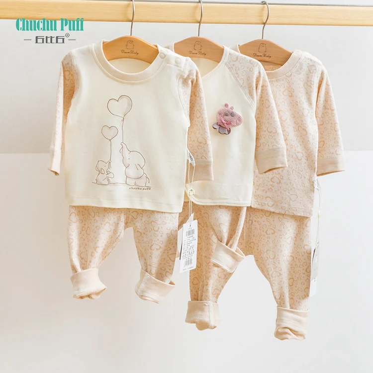 

Organic cotton heart shaped bodysuit baby children pajamas