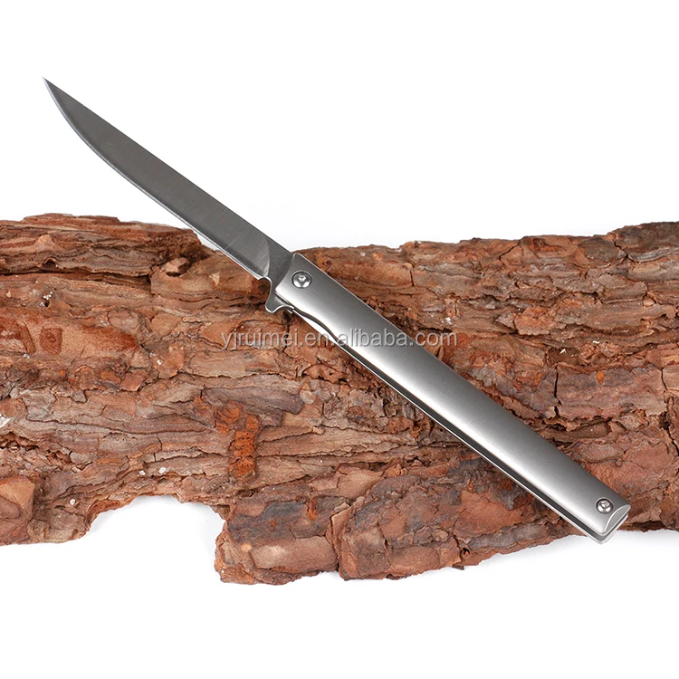 High End M390 Steel Blade Folding Pocket Knife With Titanium Alloy