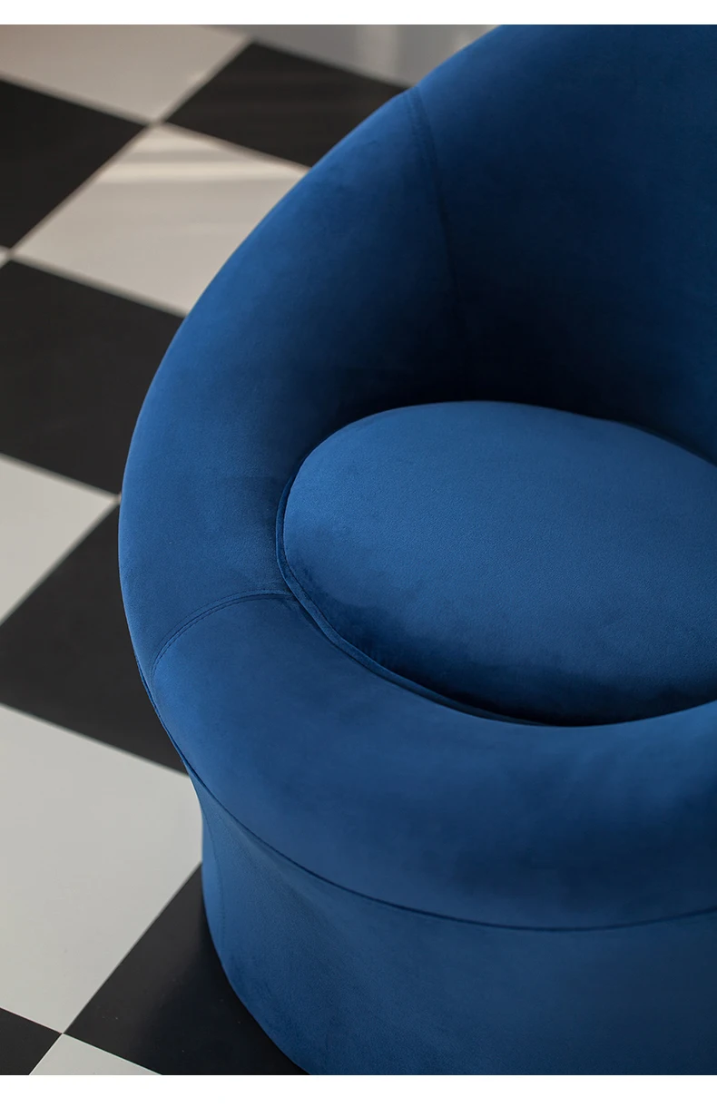 北欧后现代风格休闲蘑菇懒惰客厅家具布艺椅子单人沙发