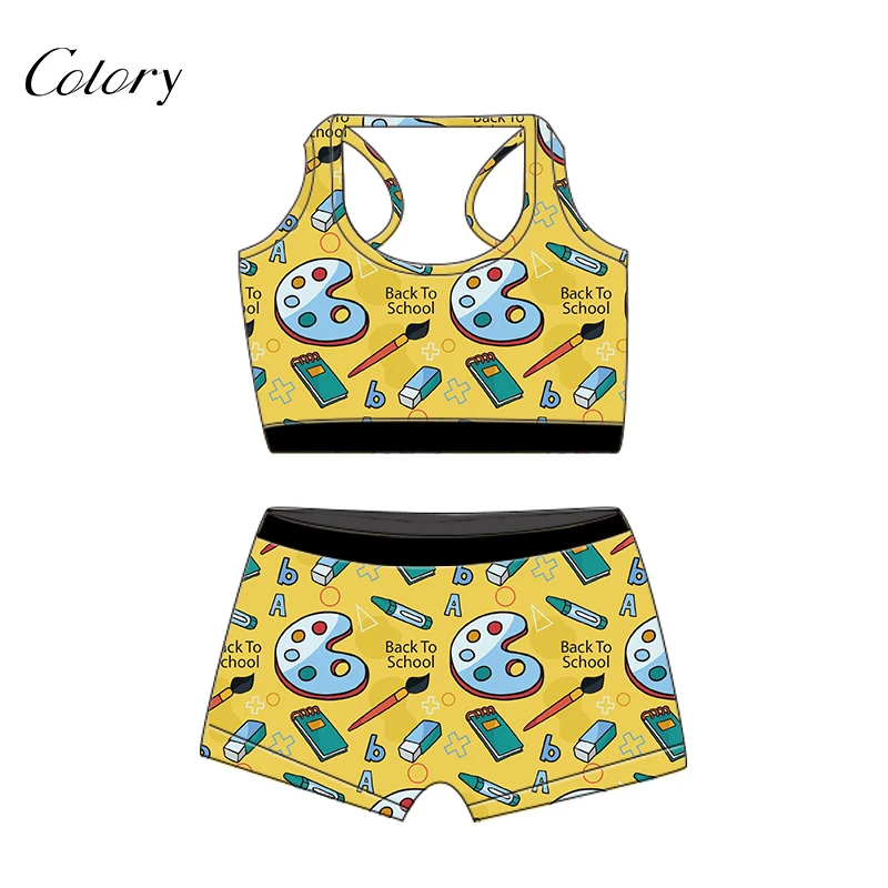 

Colory Bodysuit Women Pj Shorts Set Pajamas For Girl, Picture shows