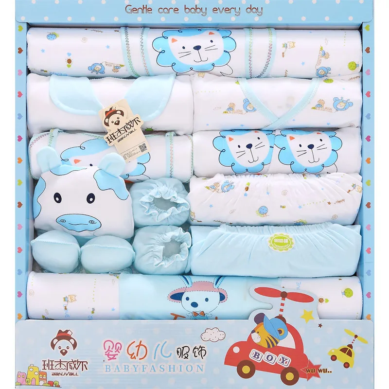 

Gift Box 100% Cotton Infant New Born Clothes Romper Gifts Set Newborn Baby Clothing Clothes Gift Sets for Toddler Kids, Various