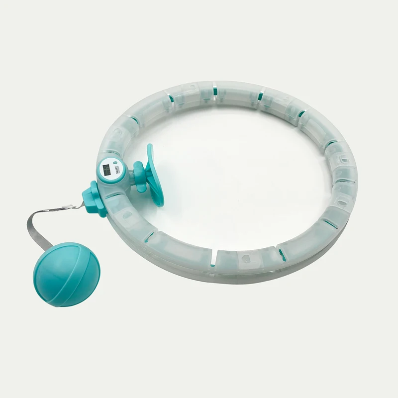 

Adjustable Waist Weight Loss Fitness Smart Hoola Hoops with Counter, Orange/blue