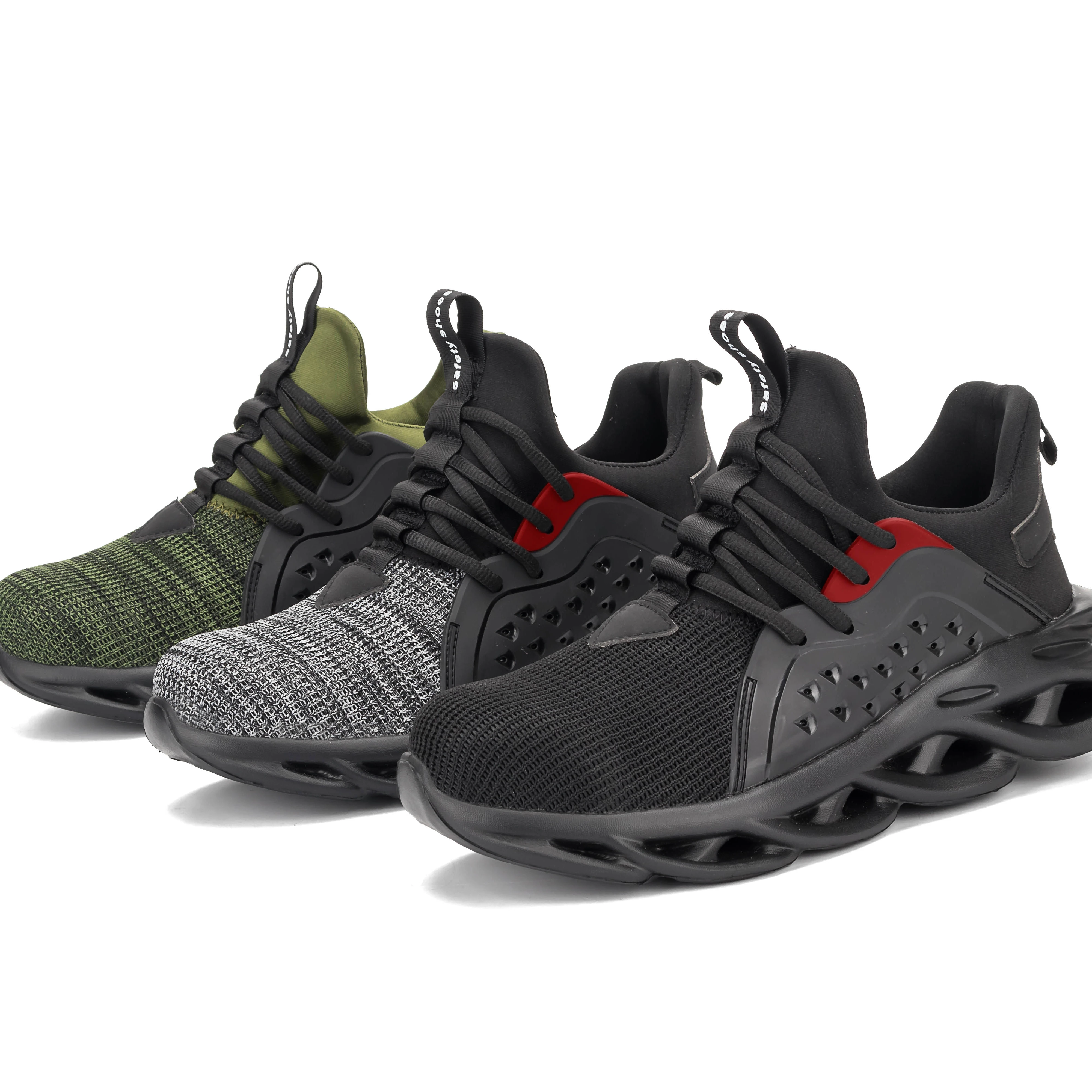 

Outdoors Puncture-proof Water-proof Anti-slip Lightweight Breathable construction safety shoes, Customized color