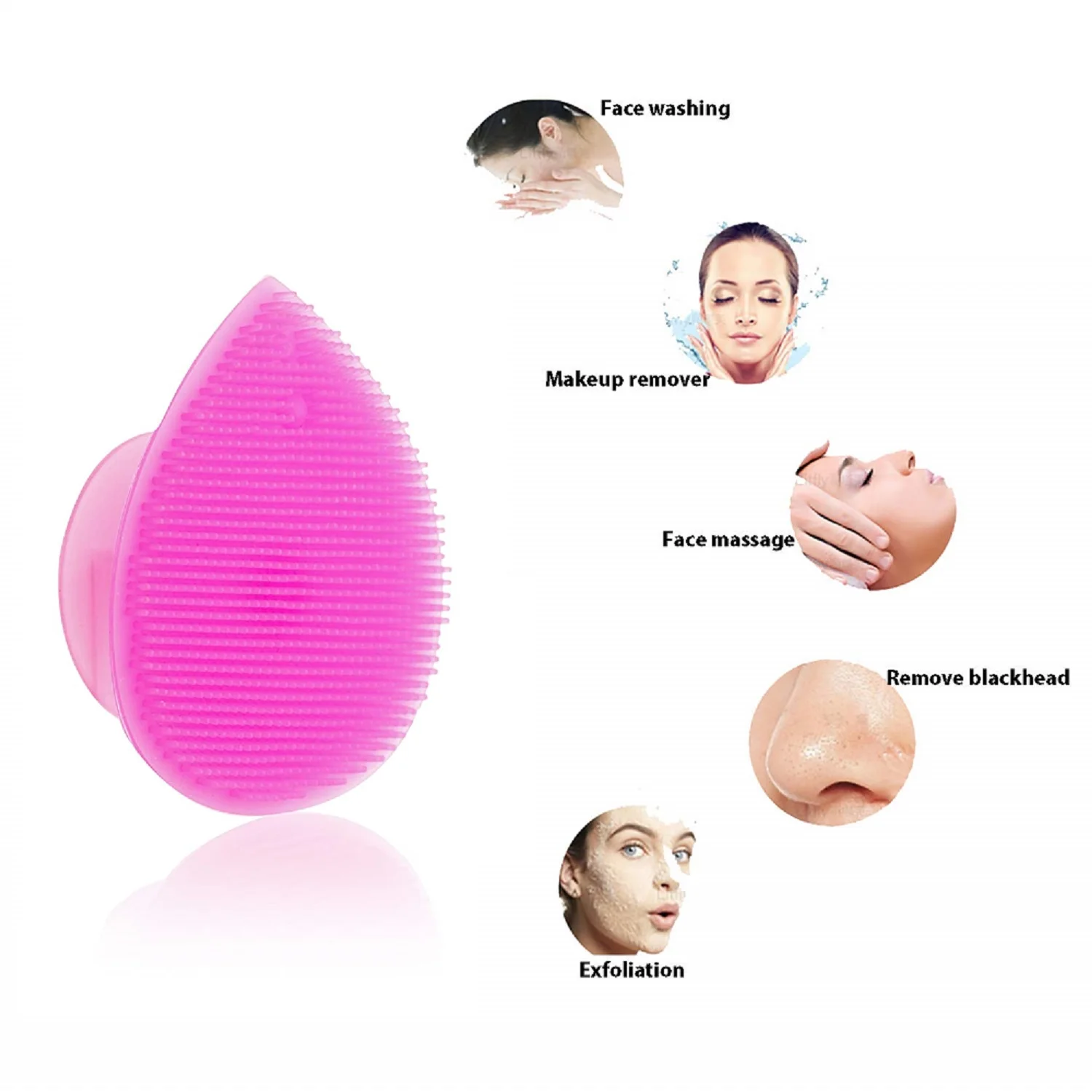 Soft Silicone Scrubbers Pore Cleaning Silicone Face Scrubbers ...