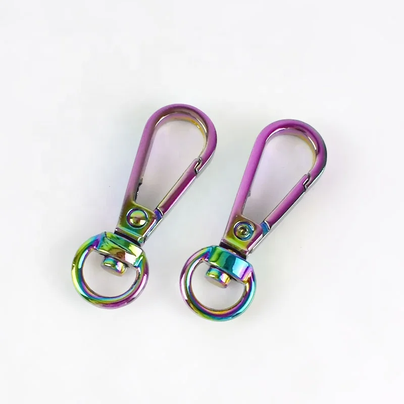 

Meetee KY979 Dog Collar Alloy Hooks Handbag Colorful Keychain Lobster Clasps Bag Buckles