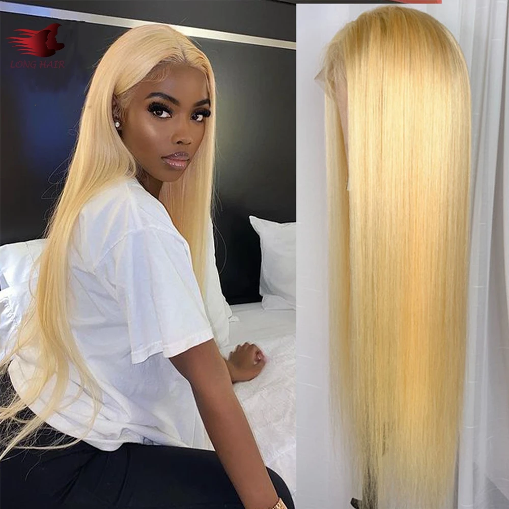 

Pre Plucked Blonde Bob 613 Lace Front Wig Pervin150% Density,Brazilian Human Hair Lace Wigs,30 Inch 613 Lace Front Wig