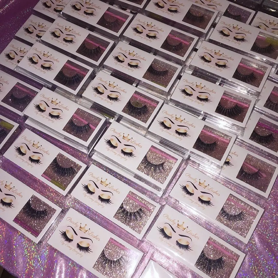 

free sample New Design Custom Eyelash Packing Set 3d Mink False Eye Lashes Own Brand 25mm Wholesale Mink Eyelashes