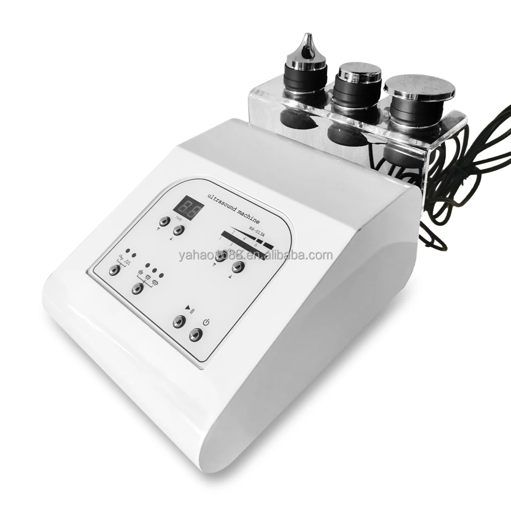 

Newest 3Mhz Ultrasonic Wrinkle Removal Face Lifting 3 in 1 Ultrasound Device, White and black