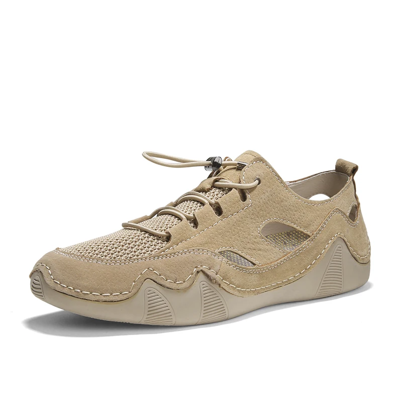 

Mens sandals 2021 plus size 48 summer men genuine leather sandals outdoor beach sandals for men footwear