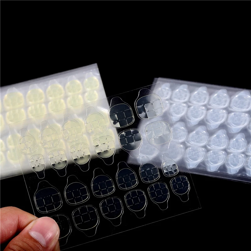 

Transparent Jelly Double-side Nail Glue Sticker Tape Waterproof DIY Glue Nail Adhesive Press On Nail Glue Tabs, Clear,natural