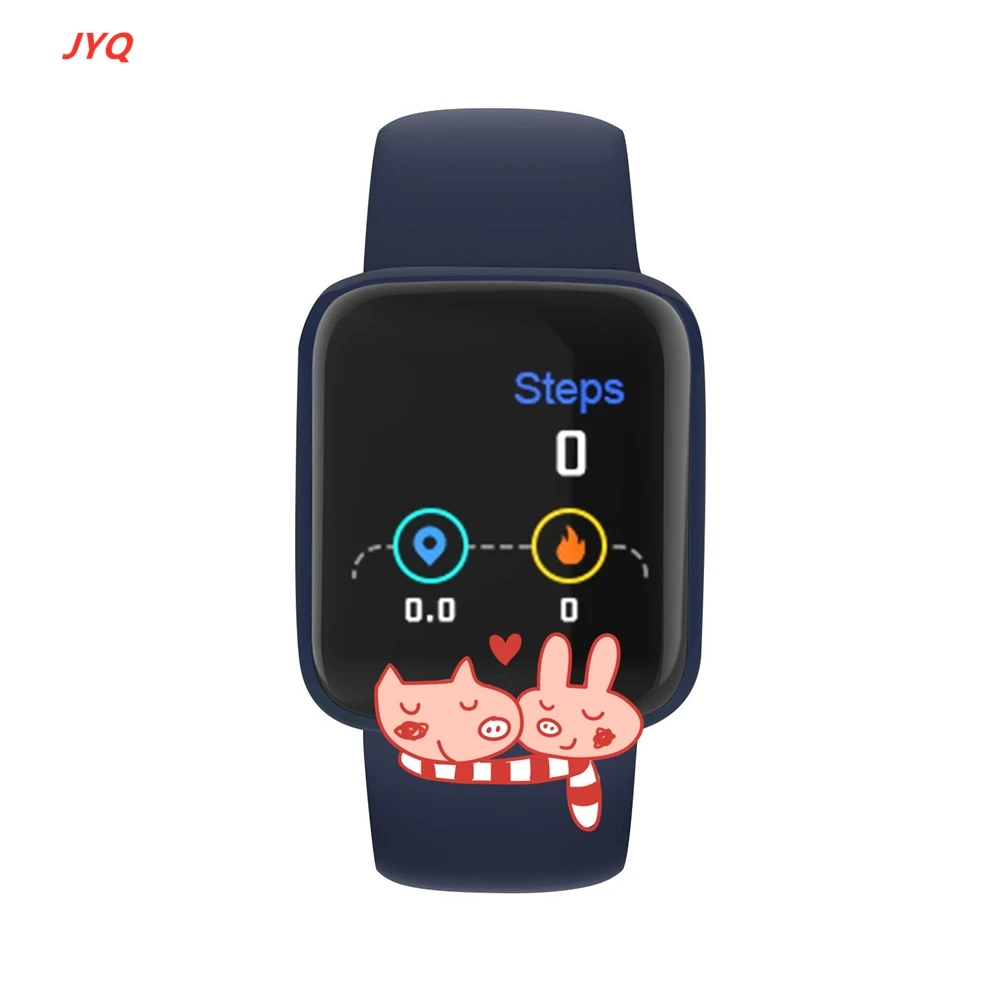 

Amazon hot Sale smart watch y68 new wrist bracelet band blood pressure sport wristband fitness tracker D20 Y68 smart watch, 8 macaron colors