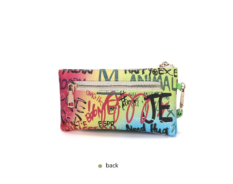 

graffiti wallet 2020 Fasion design color famous brands women wrist wallets womens wallet, Customized color