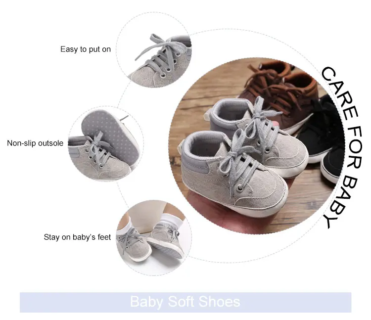 Odm Bulk Lace Up Baby Boy 03 Months Casual Sneaker Newborn Shoes Buy