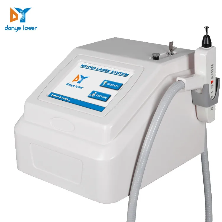 

professional nd yag laser 1064nm 1320nm 532mn portable carbon peeling deep skin rejuvenation machine, White