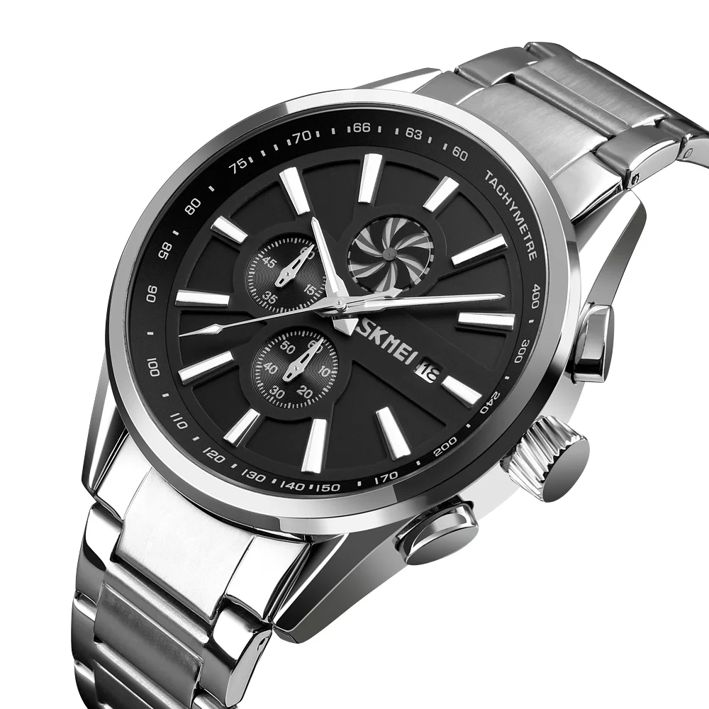 

Low MOQ SKMEI 9175 man wristwatch factory chronograph china quartz watches men wrist hombre reloj, Black, rose gold, gold, red