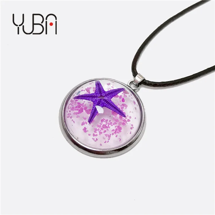 

Glow In The Dark Star Necklace Galaxy Planet Resin Cabochon Pendant Necklace Chain Boho Luminous Jewelry Women Gift