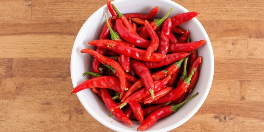 Variety of Hot Red Peppers