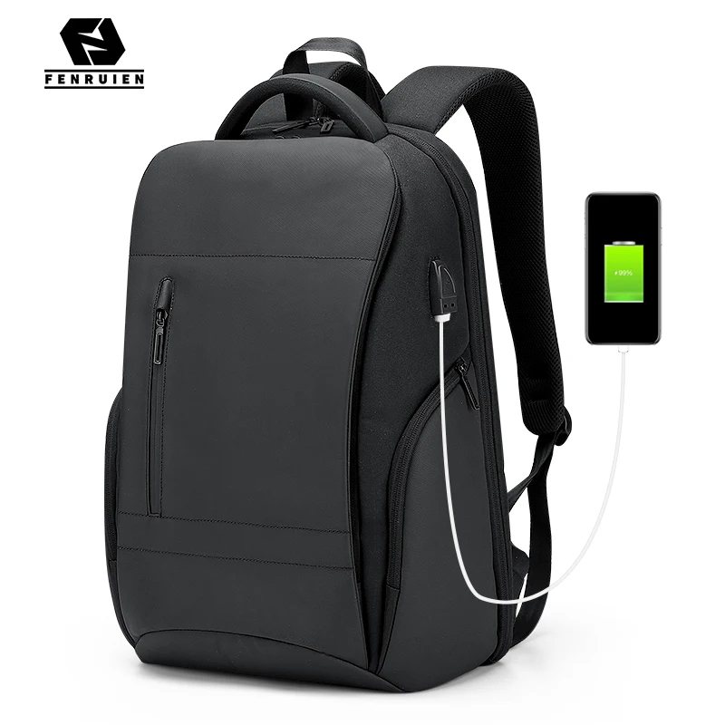 

FENRUIEN 2021 New Men Business Travel Backpack Large Capacity 15.6 Inch Laptop Backpacks USB Charging Waterproof Backpacking Bag
