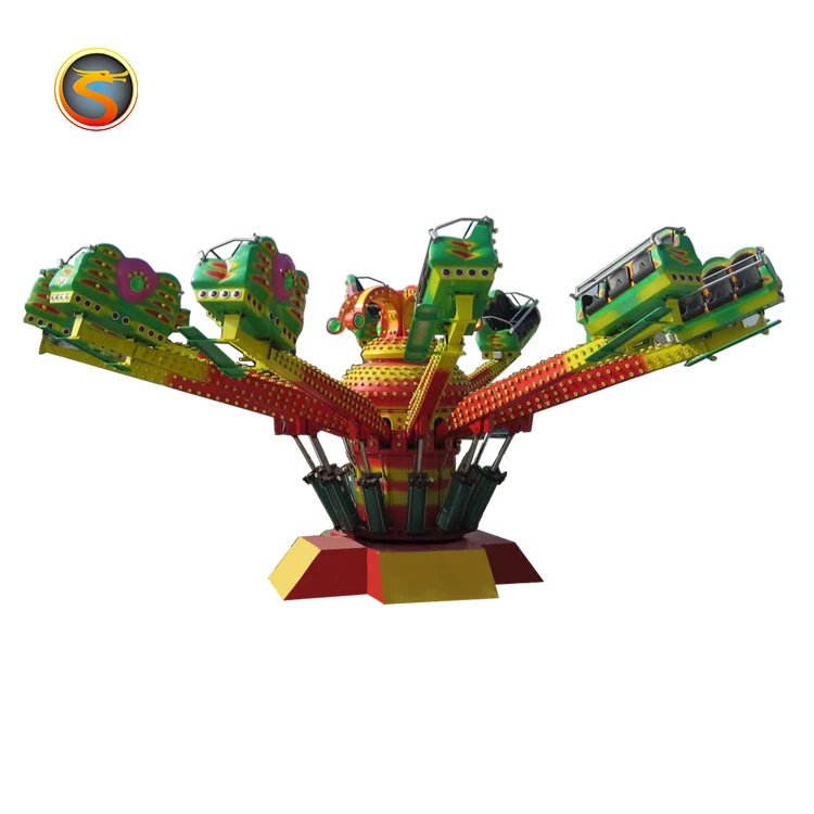 Thrill Funfair Park Family Games Mechanical Rides Swing Bounce Jumping