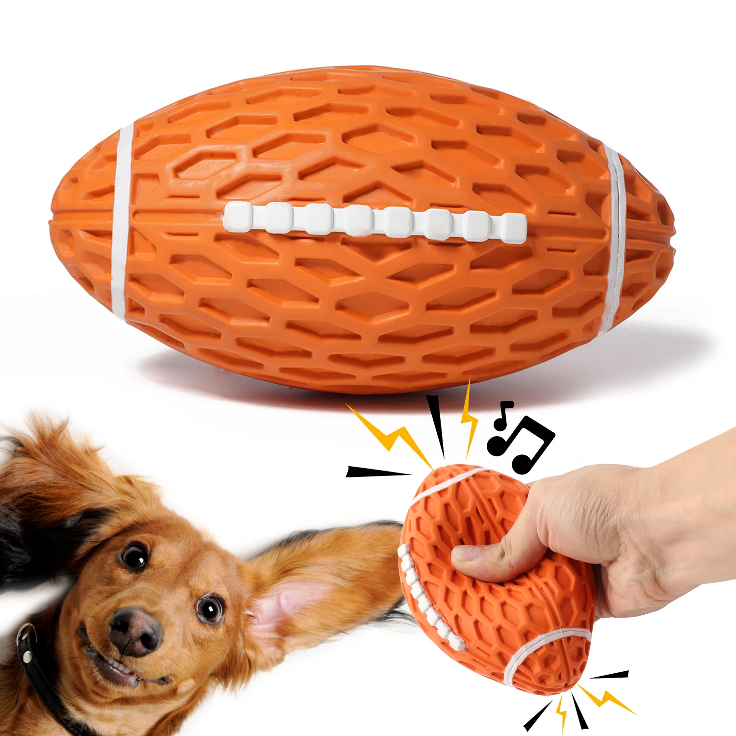 

Mewajump Amazon Hot Sale Custom Large Squeaky Indestructible Self Rolling Hollow Toys Training Dog Toys Ball