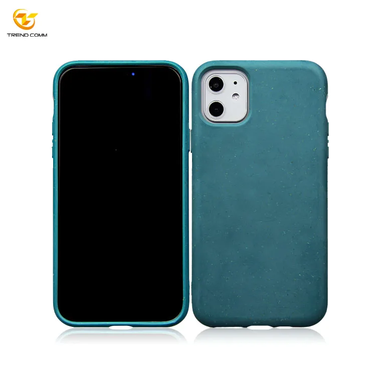 

For iPhone 11 Biodegradable Compostable Recyclable Case Wheat Straw Case, Blue, black, white, green, red