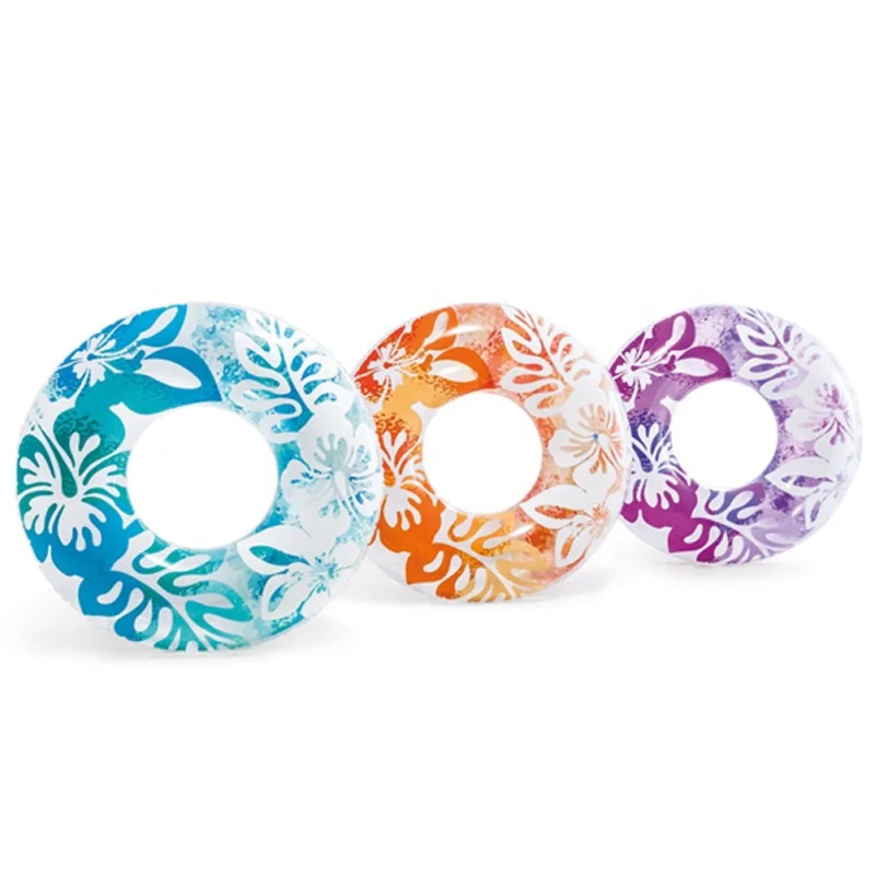 

TY Adult Printing Swim Ring Inflatable Swimming Ring Summer Swimming Pool Floating Inflatable Ring, Pitcure